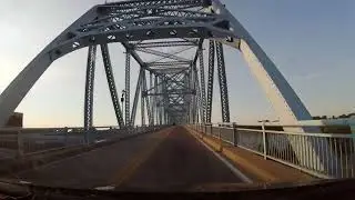 Driving Across The Owensboro Bridge from Kentucky to Indiana