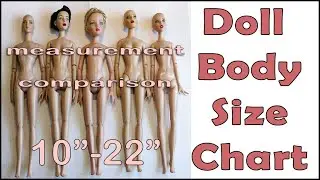 Fashion Doll Size Comparison / FREE Tonner Doll Body Size Comparison Chart / Sewing for Dolls