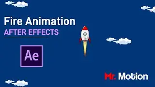 Fire animation tutorial | Rocket and fire animation in after effect | After effect tutorial