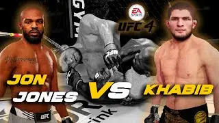 Jon Jones vs Khabib Nurmagomedov UFC 4 Full Match | 4K UHD PS5 Gameplay