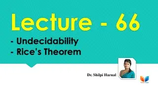 Undecidability | Rice’s Theorem | Undecidability Problem | Lecture-66