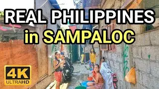 HIDDEN LIFE in SAMPALOC | WALKING NEVER SEEN SIDE in SAMPALOC Manila Philippines [4K] 🇵🇭