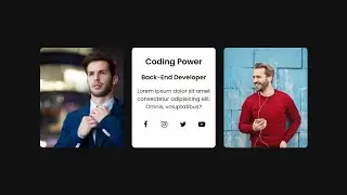 3D Card Flip Hover Effect Using HTML and CSS | Team Member | CSS Hover Effect | 3D Flip Effect