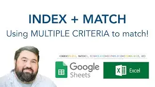 Index Match Using MULTIPLE CRITERIA 🙀🤯