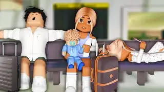 ✈️ OUR FLIGHT WAS *DELAYED* | Bloxburg Family Roleplay