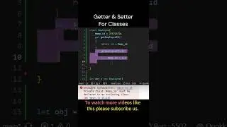 Interview Challenge # 70 || Implement Getter and Setter for private variables in JS 