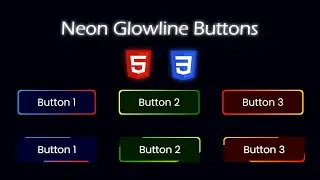 Neon Glowline Button with Animations - HTML & CSS Tutorial