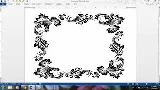 How to insert a nice free frame to Microsoft word