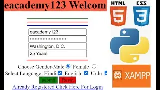 How to Run HTML/CSS On Python | Create Input Form | Python #XAMMP