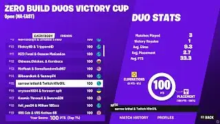 How we WON $200 in the Zero Build Victory Cash Cup finals!