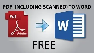 How to convert a scanned PDF to Word (Editable) 2019 FREE