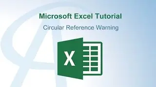 Circular Reference Warning In Excel