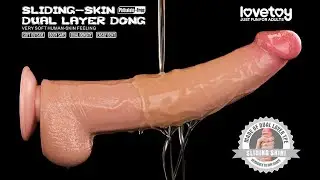 LoveToy | Sliding Skin | 13.5'' King Sized Sliding Skin Dual Layer Dong LV317053