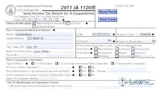 Form IA 1120S Iowa Income Tax Return for S Corporations