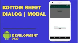 Android tutorial  - 54 - Bottom Sheet Dialog | Material Design | BottomSheet Modal