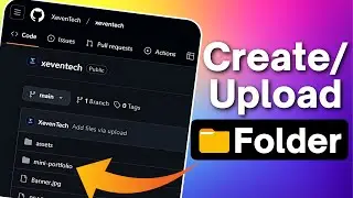 How to Create/Upload Folder in GitHub Repository | GitHub for Beginners