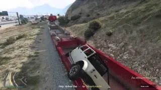 GTA5 | Jeep Jump Into Train