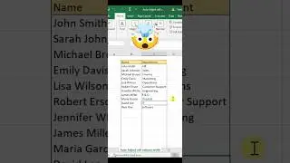 Excel Trick 15:  Auto Adjust cell column width #excel #exceltips #shorts #shortsfeed #trending