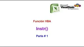 Funcion VBA Instr() Parte # 1