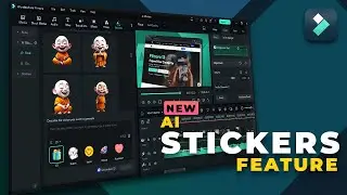 Whats  NEW in FILMORA | Use AI Generate Customized Stickers