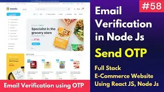 #58 Email verification using OTP in node js |  OTP verification in node js using Nodemailer  | 