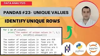 PYTHON PANDAS TUTORIAL #23 - HOW TO GET UNIQUE (DISTINCT) VALUES IN PANDAS