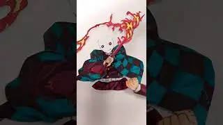 Drawing and Assembling Kamado Tanjiro Demon Slayer @mogi art