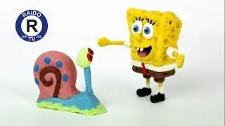 HOW TO SCULPT A SNAIL FROM PLASTICINE? PLASTICINE GARY THE SNAIL. CARTOON SPONGEBOB.  | 