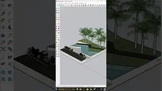 ✅How to make outstanding swimming pool inside Sketchup #shorts #viral #trending