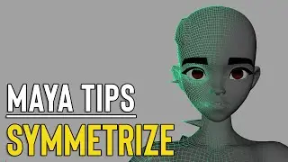 Maya Tips - Fix Broken Symmetry (Symmetrize Tool)