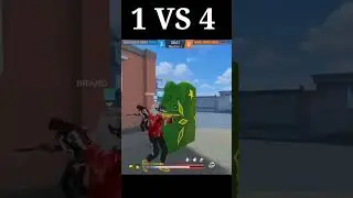 1 vs 4 destroyed in seconds 😱 MAC10 🤯#shorts #short #freefire #freefireshorts