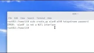 How to solving Create_AP (Access Point) - ERROR wlan0 is not a WiFi interface