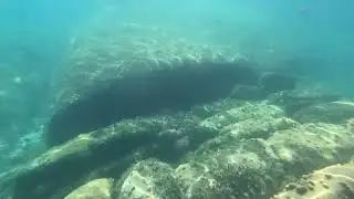 Ilha Comprida em Paraty e um grande aquário.