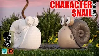 Cartoon Snail Character Modeling Tutorial - 3Ds Max - Corona Renderer - Photorealistic Render