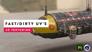 Cinema 4D R23 - Fast & Dirty UV Unwrapping