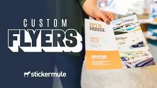 Custom flyer printing is quick and simple with Sticker Mule