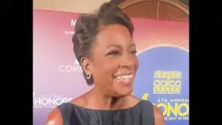 Director, producer and writer Dawn Porter on the 2024 AAFCA TV Awards red carpet