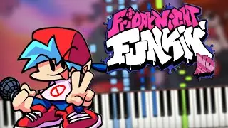 🎤 Friday Night Funkin - (Kawai Sprite - Ugh) Piano Cover (Sheet Music + midi) Synthesia Tutorial