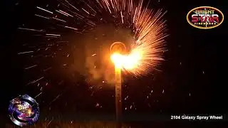 Galaxy Spray Wheel Bright Star Fireworks