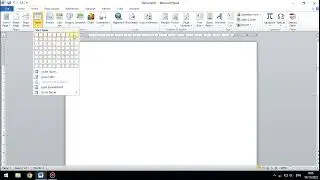 Cara membuat tabel di Microsoft word 2010