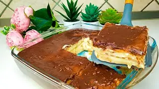 Il miglior dessert che abbia mai mangiato! Ricetta in 5 minuti! Niente cottura, niente gelatina!😋