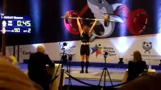 DOOLEY Shannen .NED .69kg Category Women  U23 . 90kg Clean & Jerk.