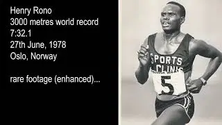 Henry Rono 3000 Metres World Record 27th June 1978