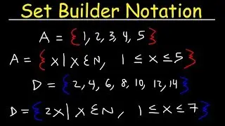 Set Builder Notation and Roster Method