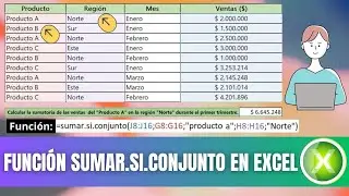 FUNCION SUMAR.SI.CONJUNTO EN EXCEL.