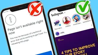 Fix Page isn't available right now Instagram Page isn't available right now Problem
