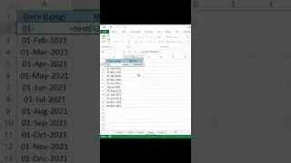 How to get month | text function in Excel | month formula | excel video | Excel function | #shorts