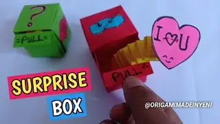 How to make ORIGAMI SURPRISE BOX | ORIGAMI POP OUT BOX