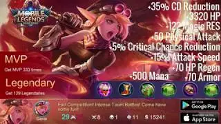 Mobile Legends : Legendary MVP (NEW) Lolita Best Item Build & Strategies | Unstoppable | Godlike