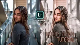 Cómo editar una foto MOODY BROWN en un celular | Lightroom Mobile TUTORIAL